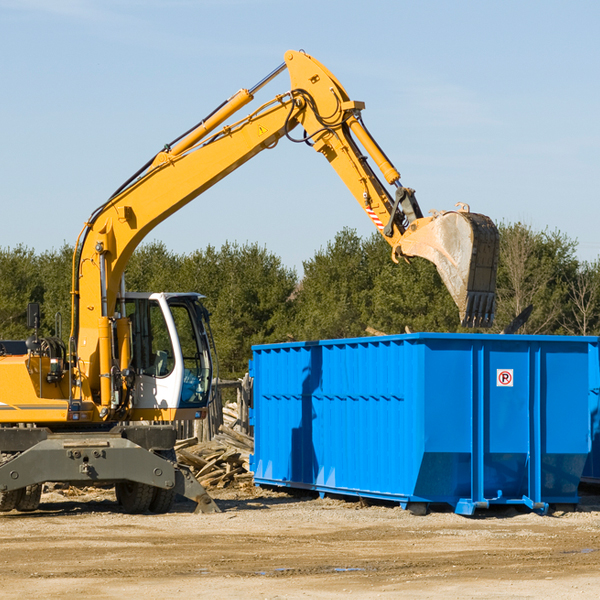 is there a minimum or maximum amount of waste i can put in a residential dumpster in Copeland OK